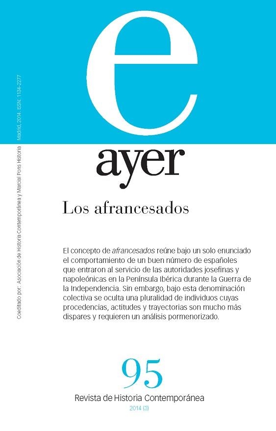LOS AFRANCESADOS (AYER 95) | 9788415963356 | Libreria Geli - Librería Online de Girona - Comprar libros en catalán y castellano