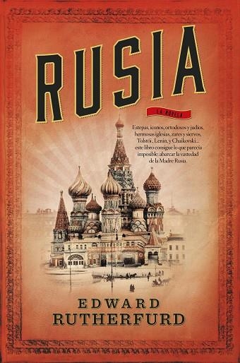 RUSIA.LA NOVELA | 9788499187747 | RUTHERFURD,EDWARD | Libreria Geli - Librería Online de Girona - Comprar libros en catalán y castellano