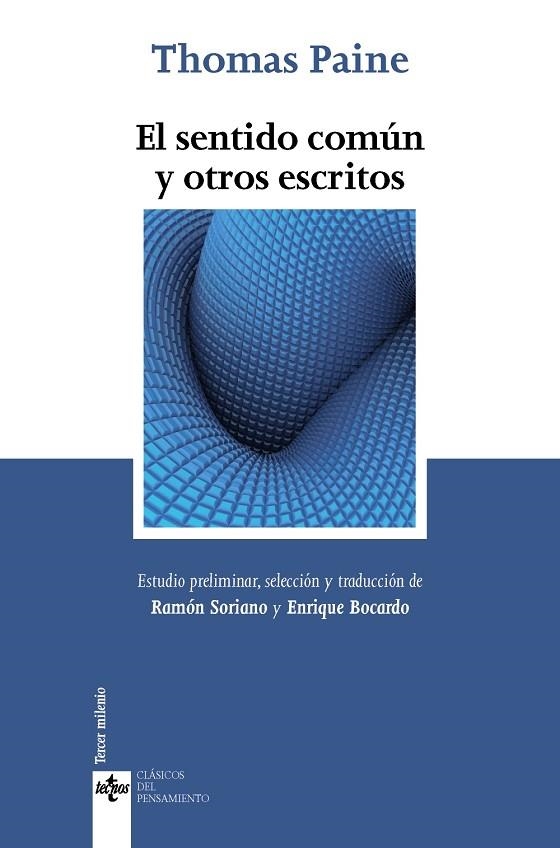 EL SENTIDO COMÚN Y OTROS ESCRITOS | 9788430963645 | PAINE,THOMAS | Libreria Geli - Librería Online de Girona - Comprar libros en catalán y castellano