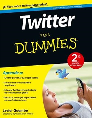 TWITTER PARA DUMMIES  | 9788432902420 | GUEMBE,JAVIER | Llibreria Geli - Llibreria Online de Girona - Comprar llibres en català i castellà