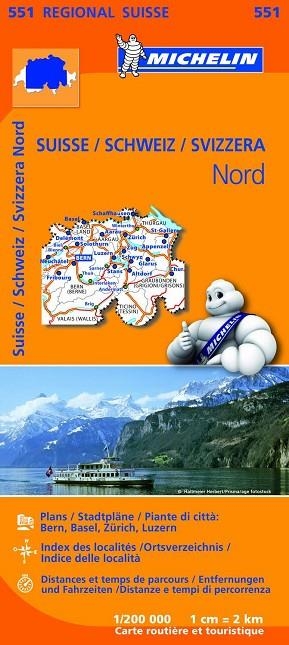 MAPA REGIONAL SUISSE NORD/ SCHWEIZ NORD/ SVIZZERA NORD 551 | 9782067183711 | VARIOS AUTORES | Libreria Geli - Librería Online de Girona - Comprar libros en catalán y castellano
