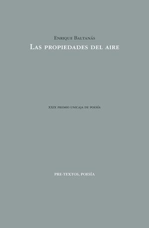 LAS PROPIEDADES DEL AIRE | 9788415894940 | BALTANÀS,ENRIQUE | Llibreria Geli - Llibreria Online de Girona - Comprar llibres en català i castellà