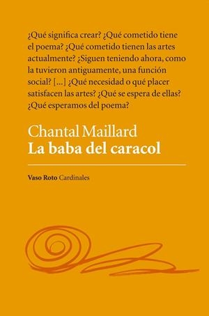 LA BABA DEL CARACOL | 9788415168249 | MAILLARD,CHANTAL | Libreria Geli - Librería Online de Girona - Comprar libros en catalán y castellano
