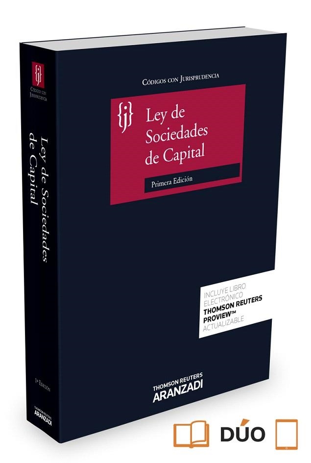 LEY SOCIEDADES DE CAPITAL CON JURISPRUDENCIA (PAPEL + E-BOOK) (CÓDIGO CON JURISPRUDENCIA) 2015 | 9788490598672 | A.A.V.V. | Llibreria Geli - Llibreria Online de Girona - Comprar llibres en català i castellà