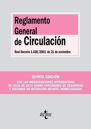 REGLAMENTO GENERAL DE CIRCULACIÓN | 9788430967773 | Llibreria Geli - Llibreria Online de Girona - Comprar llibres en català i castellà
