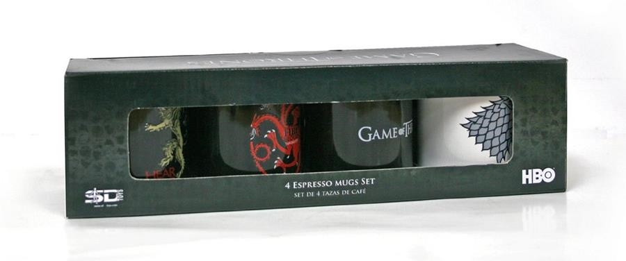 SET 4 MINITAZAS DE CAFE JUEGO DE TRONOS | 8436541029163 | Libreria Geli - Librería Online de Girona - Comprar libros en catalán y castellano