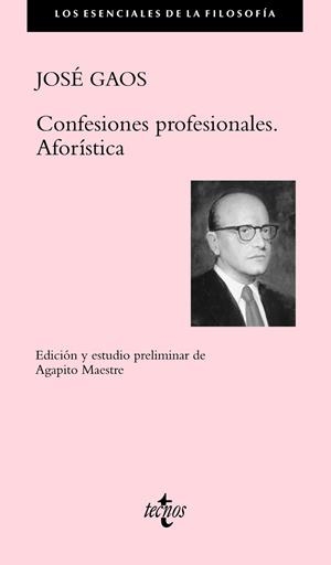 CONFESIONES PROFESIONALES.AFORÍSTICA | 9788430967131 | GAOS,JOSÉ | Libreria Geli - Librería Online de Girona - Comprar libros en catalán y castellano