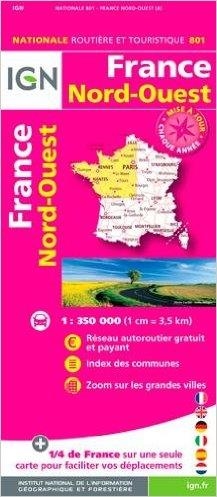 FRANCE NORD-OUEST(MAPA NATIONALE ROUTIERE ET TOURISTIQUE 801) | 9782758534822 | Llibreria Geli - Llibreria Online de Girona - Comprar llibres en català i castellà