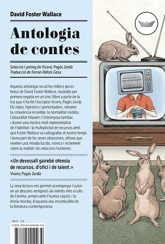 ANTOLOGIA DE CONTES | 9788494440939 | FOSTER WALLACE,DAVID | Libreria Geli - Librería Online de Girona - Comprar libros en catalán y castellano