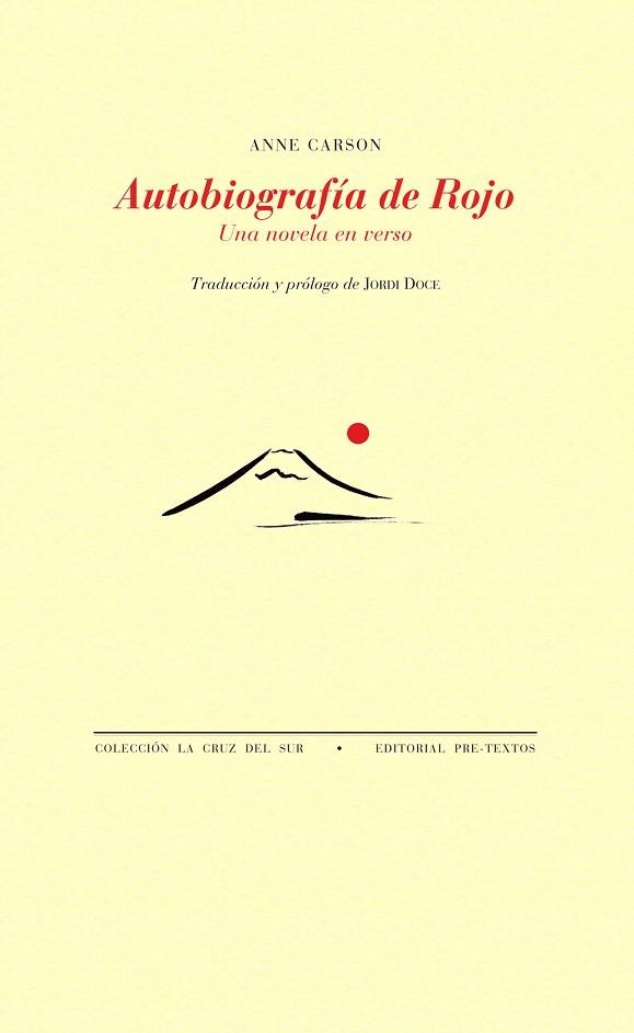 AUTOBIOGRAFÍA DE ROJO.UNA NOVELA EN VERSO | 9788416453467 | CARSON,ANNE | Libreria Geli - Librería Online de Girona - Comprar libros en catalán y castellano