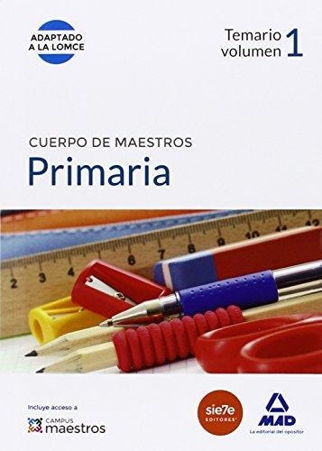 CUERPO DE MAESTROS PRIMARIA.TEMARIO-1 | 9788490930564 |   | Libreria Geli - Librería Online de Girona - Comprar libros en catalán y castellano