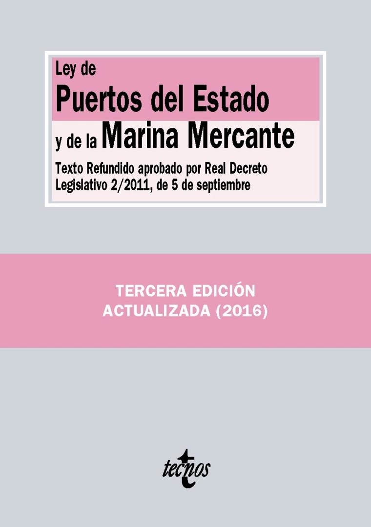 LEY DE PUERTOS DEL ESTADO Y DE LA MARINA MERCANTE(3ª EDICION 2016) | 9788430969159 | Llibreria Geli - Llibreria Online de Girona - Comprar llibres en català i castellà