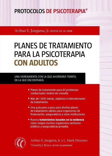 PLANES DE TRATAMIENTO PARA LA PSICOTERAPIA CON ADULTOS | 9788494025051 | JONGSMA, ARTHUR/PETERSON, MARK | Libreria Geli - Librería Online de Girona - Comprar libros en catalán y castellano