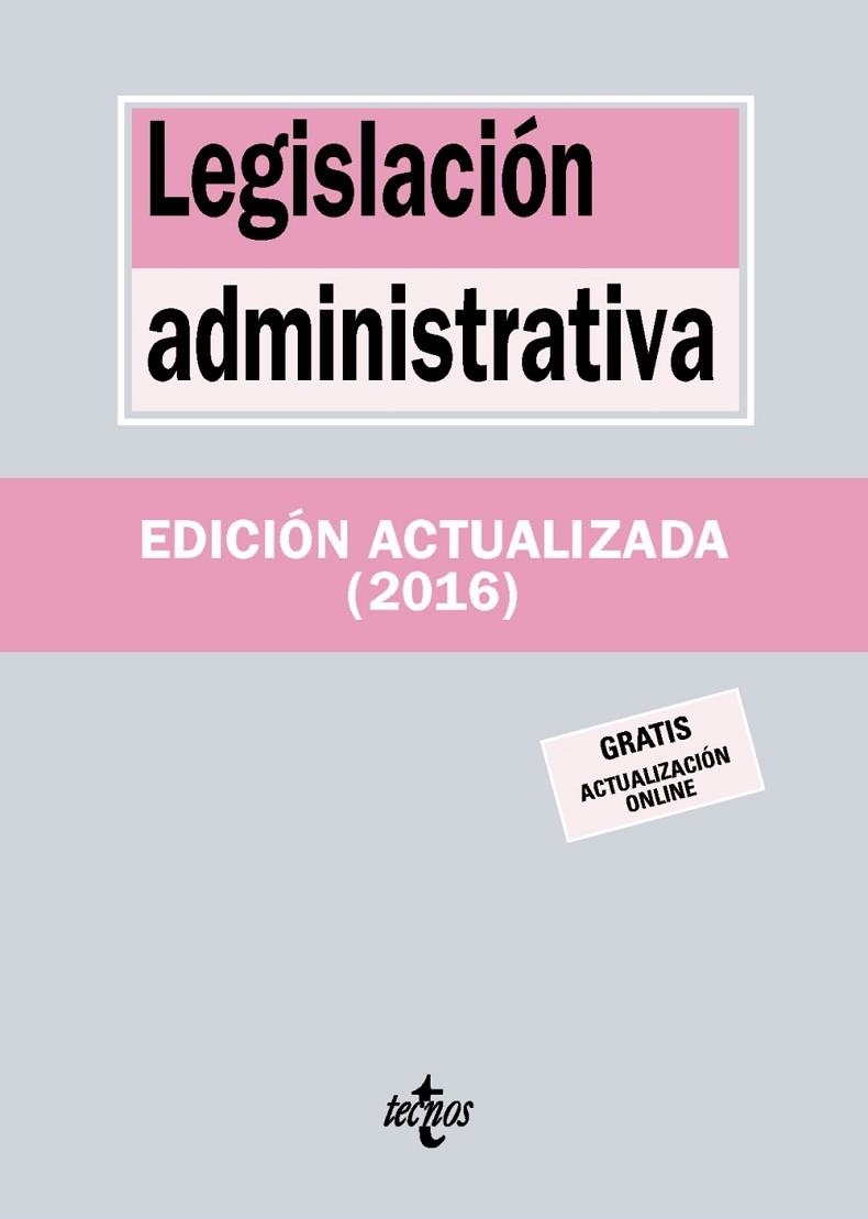 LEGISLACIÓN ADMINISTRATIVA(EDICION 2016) | 9788430969999 |   | Llibreria Geli - Llibreria Online de Girona - Comprar llibres en català i castellà