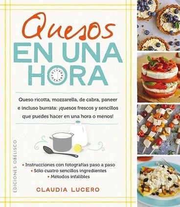 QUESOS EN UNA HORA | 9788491111061 | LUCERO,CLAUDIA | Libreria Geli - Librería Online de Girona - Comprar libros en catalán y castellano