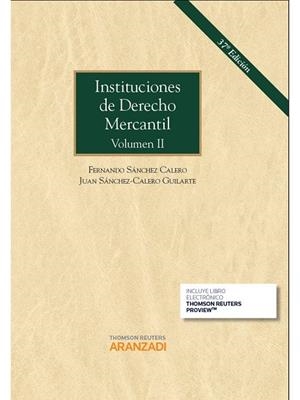 INSTITUCIONES DE DERECHO MERCANTIL-2(37ª EDICION 2015.PAPEL+E-BOOK) | 9788490985618 | SÁNCHEZ CALERO GUILARTE, JUAN/SÁNCHEZ CALERO, FERNANDO | Libreria Geli - Librería Online de Girona - Comprar libros en catalán y castellano