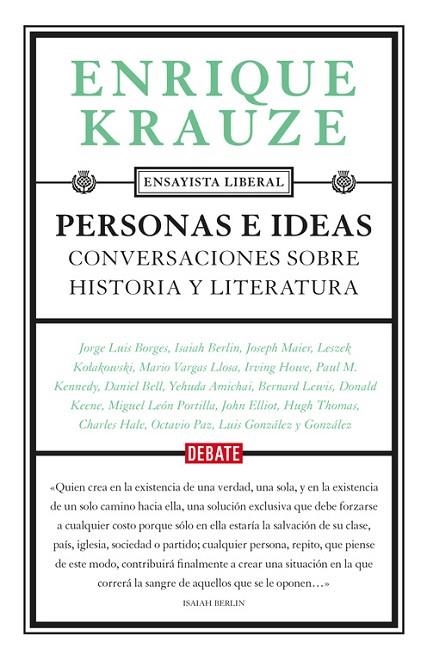PERSONAS E IDEAS | 9788499926605 | KRAUZE,ENRIQUE | Libreria Geli - Librería Online de Girona - Comprar libros en catalán y castellano