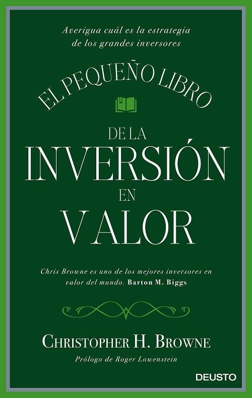 EL PEQUEÑO LIBRO DE LA INVERSIÓN EN VALOR | 9788423425693 | BROWNE,CHRISTOPHER H. | Llibreria Geli - Llibreria Online de Girona - Comprar llibres en català i castellà