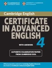 CAMBRIDGE CERTIFICATE IN ADVANCED ENGLISH 4 FOR UPDATED EXAM STUDENT'S BOOK WITH | 9780521156905 |   | Libreria Geli - Librería Online de Girona - Comprar libros en catalán y castellano