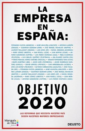 LA EMPRESA EN ESPAÑA:OBJETIVO 2020 | 9788423426508 | A.A.D.D. | Llibreria Geli - Llibreria Online de Girona - Comprar llibres en català i castellà