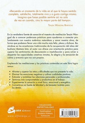 LA VERDADERA FUENTE DE SANACIÓN | 9788484456186 | TENZIN WANGYAL RINPOCHE | Llibreria Geli - Llibreria Online de Girona - Comprar llibres en català i castellà