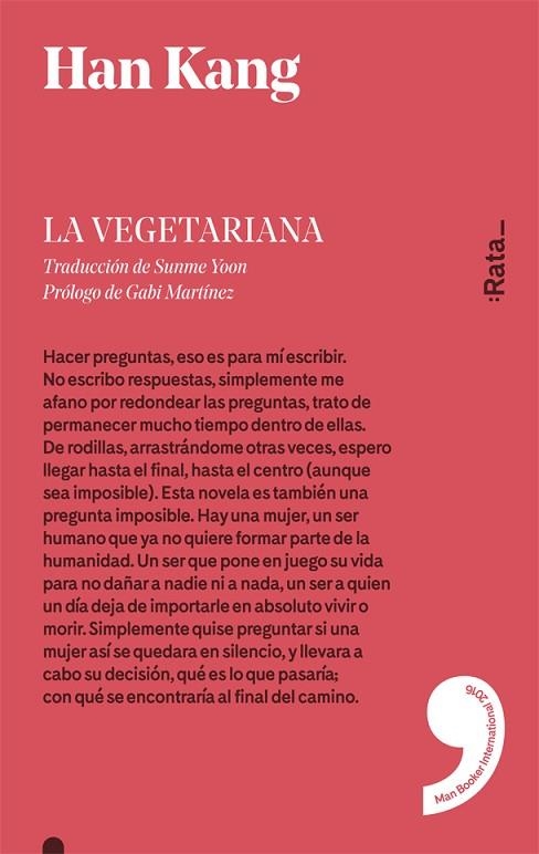LA VEGETARIANA(CASTELLANO) | 9788416738137 | HAN KANG | Libreria Geli - Librería Online de Girona - Comprar libros en catalán y castellano