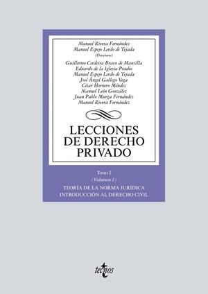 LECCIONES DE DERECHO PRIVADO-1.VOLUMEN-1(EDICION 2017) | 9788430971077 | RIVERA FERNÁNDEZ, MANUEL/ESPEJO LERDO DE TEJADA, MANUEL/CERDEIRA BRAVO DE MANSILLA, GUILLERMO/IGLESI | Libreria Geli - Librería Online de Girona - Comprar libros en catalán y castellano