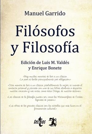 FILÓSOFOS Y FILOSOFÍA | 9788430971114 | GARRIDO,MANUEL | Llibreria Geli - Llibreria Online de Girona - Comprar llibres en català i castellà
