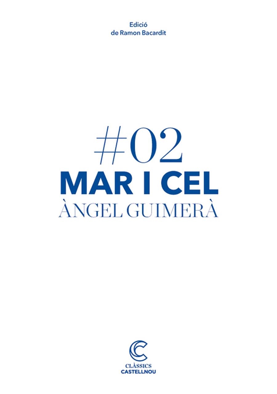 MAR I CEL | 9788498044188 | GUIMERÀ,ÀNGEL | Libreria Geli - Librería Online de Girona - Comprar libros en catalán y castellano