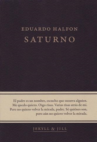 SATURNO | 9788494594045 | HALFÓN,EDUARDO | Libreria Geli - Librería Online de Girona - Comprar libros en catalán y castellano