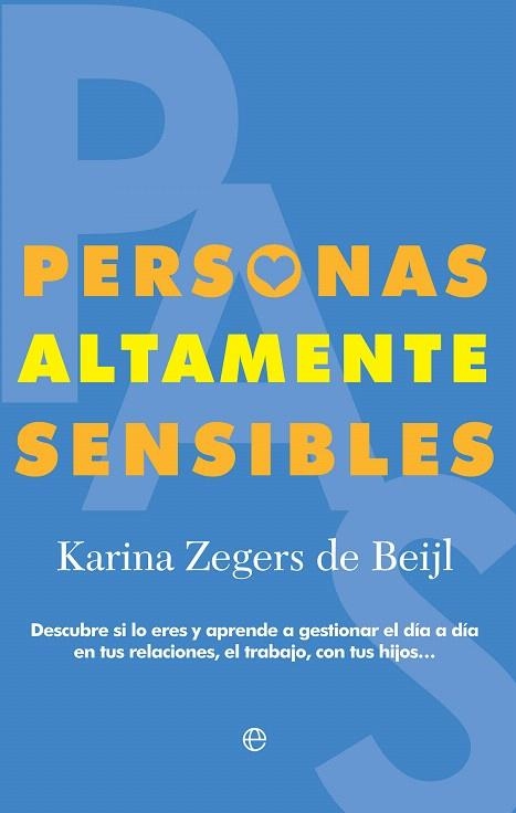 PERSONAS ALTAMENTE SENSIBLES | 9788490607817 | ZEGERS,KARINA | Libreria Geli - Librería Online de Girona - Comprar libros en catalán y castellano