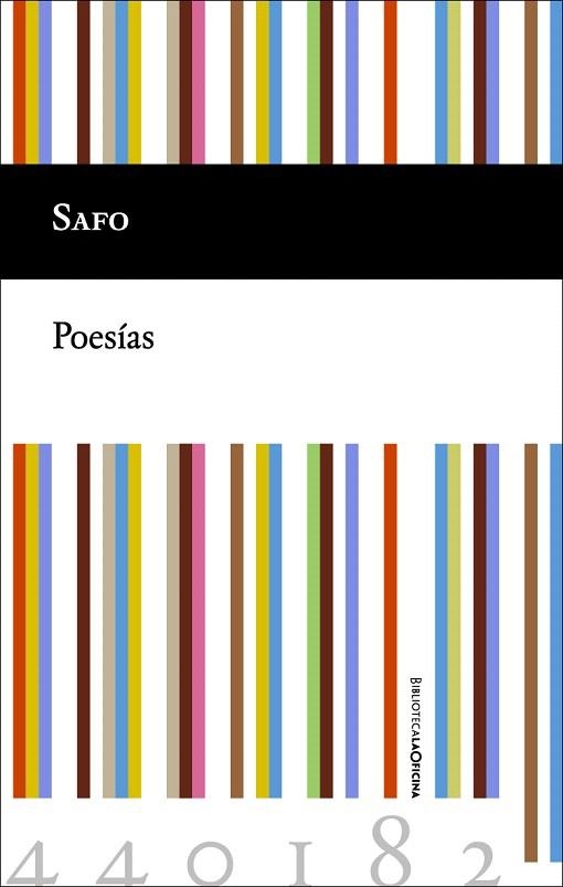 POESÍAS | 9788494440182 | SAFO  | Libreria Geli - Librería Online de Girona - Comprar libros en catalán y castellano