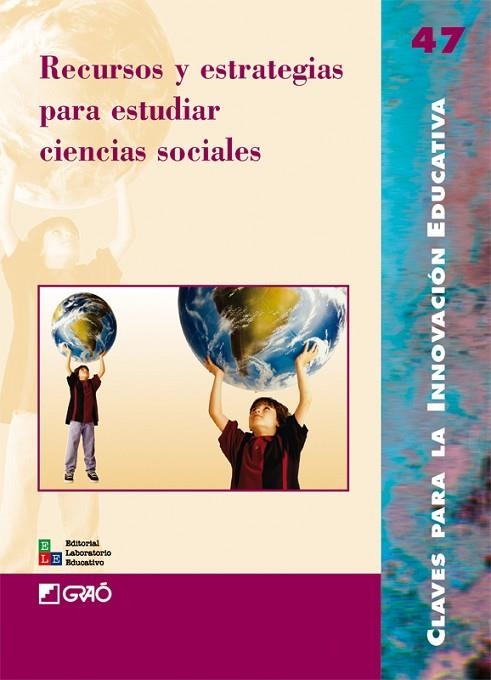 RECURSOS Y ESTRATEGIAS PARA ESTUDIAR CIENCIAS SOCIALES | 9788478277025 | BOLDÚ,SUSANA/BUSQUETA,ARNAU/CARROZA,MANUEL/CASTELLANO,N | Libreria Geli - Librería Online de Girona - Comprar libros en catalán y castellano