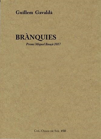 BRÀNQUIES | 9788494746321 | GAVALDÀ,GUILLEM | Libreria Geli - Librería Online de Girona - Comprar libros en catalán y castellano
