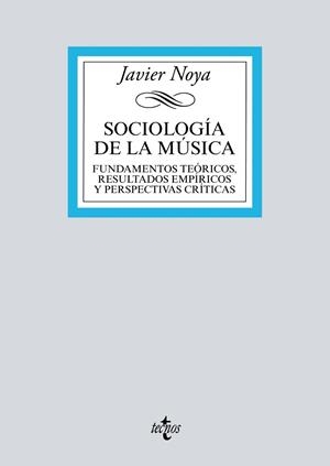 SOCIOLOGÍA DE LA MÚSICA.FUNDAMENTOS TEÓRICOS, RESULTADOS EMPÍRICOS Y PERSPECTIVAS CRÍTICAS | 9788430970605 | NOYA,JAVIER | Llibreria Geli - Llibreria Online de Girona - Comprar llibres en català i castellà