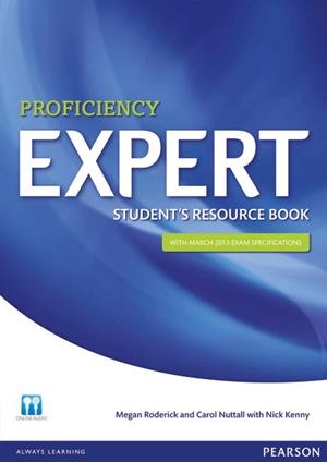 EXPERT PROFICIENCY STUDENT'S RESOURCE BOOK | 9781408299005 | RODERICK,MEGAN | Libreria Geli - Librería Online de Girona - Comprar libros en catalán y castellano