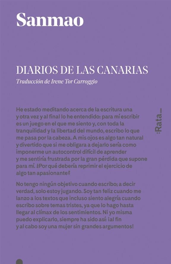 DIARIOS DE LAS CANARIAS | 9788416738090 | SANMAO | Libreria Geli - Librería Online de Girona - Comprar libros en catalán y castellano