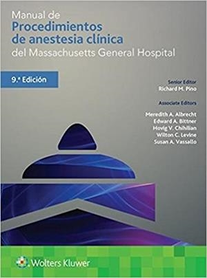 MANUAL DE PROCEDIMIENTOS DE ANESTESIA CLÍNICA(9ª EDICION 2017) | 9788416781904 | Libreria Geli - Librería Online de Girona - Comprar libros en catalán y castellano