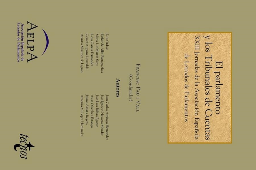 EL PARLAMENTO Y LOS TRIBUNALES DE CUENTAS | 9788430971664 |   | Libreria Geli - Librería Online de Girona - Comprar libros en catalán y castellano