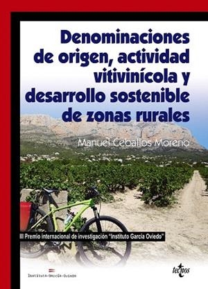 DENOMINACIONES DE ORIGEN,ACTIVIDAD VITIVINÍCOLA Y DESARROLLO SOSTENIBLE DE ZONAS RURALES | 9788430972937 | CEBALLOS MORENO,MANUEL | Llibreria Geli - Llibreria Online de Girona - Comprar llibres en català i castellà