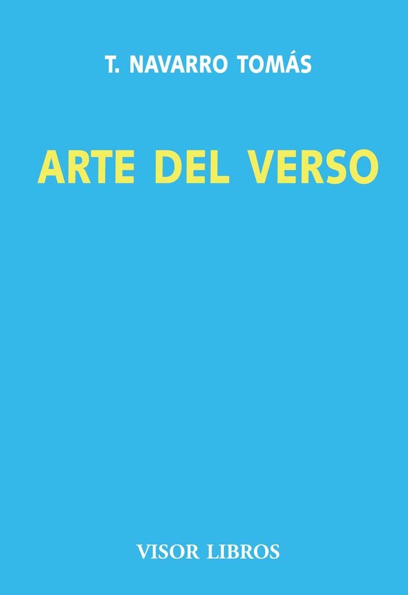 ARTE DEL VERSO | 9788475229072 | NAVARRO TOMAS,T. | Libreria Geli - Librería Online de Girona - Comprar libros en catalán y castellano