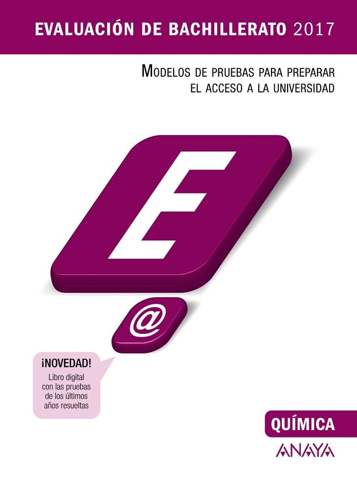 QUÍMICA(EVALUACION DE BACHILLERATO 2017.MODELOS DE PRUEBAS DE EVALUACION) | 9788469834336 | FERNáNDEZ FEAL, FRANCISCA ESTER | Libreria Geli - Librería Online de Girona - Comprar libros en catalán y castellano
