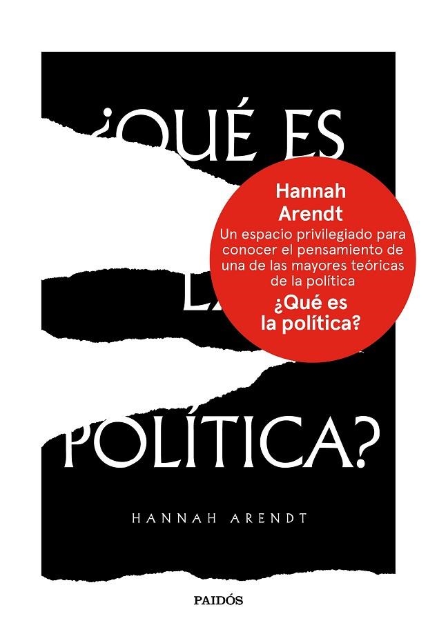 QUÉ ES LA POLÍTICA? | 9788449334382 | ARENDT,HANNAH | Libreria Geli - Librería Online de Girona - Comprar libros en catalán y castellano