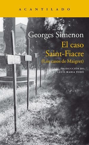 EL CASO SAINT-FIACRE | 9788417346133 | SIMENON,GEORGES | Llibreria Geli - Llibreria Online de Girona - Comprar llibres en català i castellà