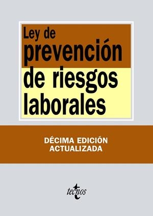 LEY DE PREVENCIÓN DE RIESGOS LABORALES(10ª EDICIÓN 2018) | 9788430973729 | Libreria Geli - Librería Online de Girona - Comprar libros en catalán y castellano