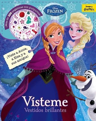 FROZEN.VÍSTEME.VESTIDOS BRILLANTES(ADHESIVOS CON PURPURINA) | 9788499518596 | DISNEY | Llibreria Geli - Llibreria Online de Girona - Comprar llibres en català i castellà
