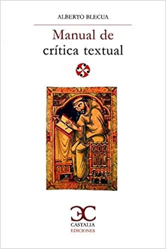 MANUAL DE CRÍTICA TEXTUAL | 9788497408189 | BLECUA,ALBERTO | Libreria Geli - Librería Online de Girona - Comprar libros en catalán y castellano