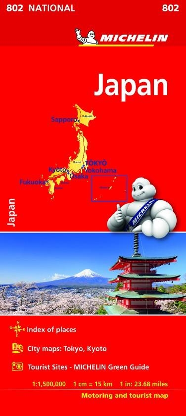 MAPA NATIONAL JAPÓN | 9782067229259 | VARIOS AUTORES | Libreria Geli - Librería Online de Girona - Comprar libros en catalán y castellano