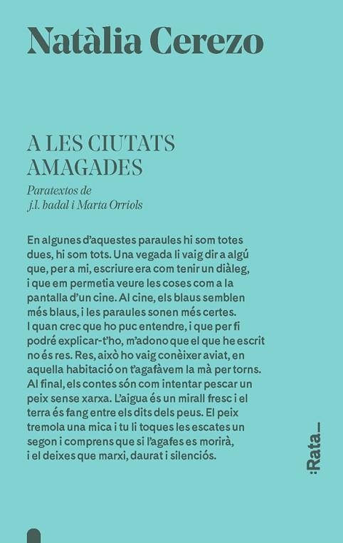 A LES CIUTATS AMAGADES | 9788416738403 | CEREZO,NATÀLIA | Llibreria Geli - Llibreria Online de Girona - Comprar llibres en català i castellà