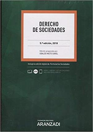 DERECHO DE SOCIEDADES(5ª EDICION 2018) | 9788491970781 | NIETO CAROL,UBALDO | Llibreria Geli - Llibreria Online de Girona - Comprar llibres en català i castellà
